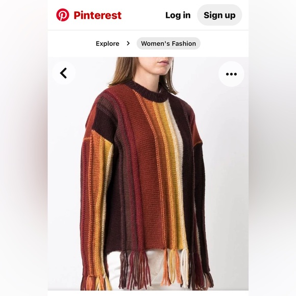 NWT Golden Goose Color Blocked Frayed Jumper Sweater Mixed Alpaca Wool - Picture 4 of 16